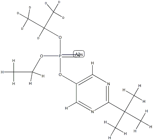 (2-tert-butylpyrimidin-5-yl)oxy-ethoxy-(1,1,1,2,3,3,3-heptadeuteriopropan-2-yloxy)-sulfanylidene-$l^{5}-phosphane Struktur