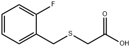 2-{[(2-fluorophenyl)methyl]sulfanyl}acetic acid Struktur