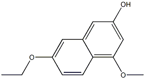 2-Naphthalenol,7-ethoxy-4-methoxy-(9CI) Struktur