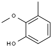 2-Methoxy-3-methylphenol Struktur