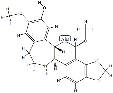 (6α)-2,8β-Dimethoxy-10,11-[methylenebis(oxy)]rheadan-3-ol Struktur