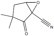 6-Oxabicyclo[3.1.0]hexane-1-carbonitrile,3,3-dimethyl-2-oxo-(9CI) Struktur