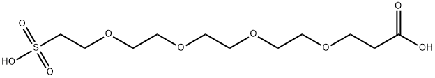 Carboxy-PEG4-sulfonic acid Struktur