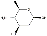 beta-D-arabino-Hexopyranose, 4-amino-2,4,6-trideoxy- (9CI) Struktur