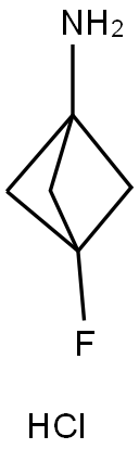 3-fluorobicyclo[1.1.1]pentan-1-amine hydrochloride(WX120752S1) Struktur