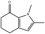 7H-Indol-7-one,1,4,5,6-tetrahydro-1,2-dimethyl-(9CI) Struktur