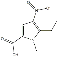 1H-Pyrrole-2-carboxylicacid,5-ethyl-1-methyl-4-nitro-(9CI) Struktur