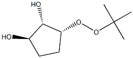 1,2-Cyclopentanediol,3-[(1,1-dimethylethyl)dioxy]-,(1-alpha-,2-bta-,3-bta-)-(9CI) Struktur