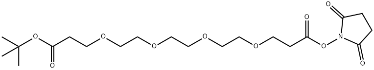 t-Butoxycarbonyl-PEG4-NHS ester Struktur