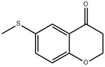 4H-1-Benzopyran-4-one, 2,3-dihydro-6-(Methylthio)- Struktur