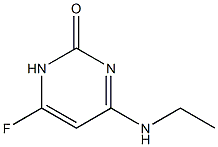 2(1H)-Pyrimidinone,4-(ethylamino)-6-fluoro-(9CI) Struktur