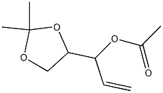 2,2-Dimethyl-α-vinyl-1,3-dioxolane-4-methanol acetate Struktur