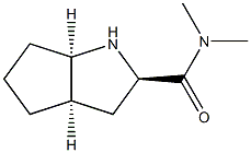 Cyclopenta[b]pyrrole-2-carboxamide, octahydro-N,N-dimethyl-, [2R-(2-alpha-,3a-ba-,6a-ba-)]- (9CI) Struktur