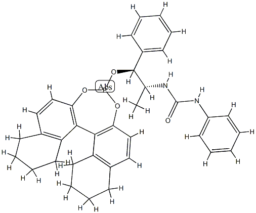 1-{(1S,2R)-1-[(11bR)-8,9,10,11,12,13,14,15-Octahydrodinaphtho[2,1-d:1',2'-f][1,3,2]dioxaphosphepin-4-yloxy]-1-phenylpropan-2-yl}-3-phenylurea, min. 97% Struktur