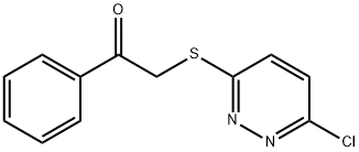 α-[(6-Chloropyridazin-3-yl)thio]acetophenone Struktur