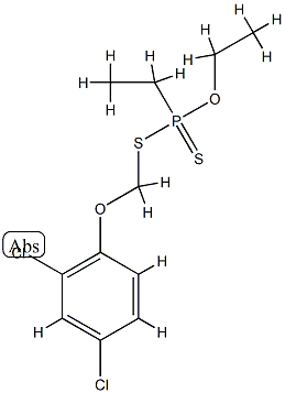 Ethyldithiophosphonic acid S-[(2,4-dichlorophenoxy)methyl]=O-ethyl ester Struktur