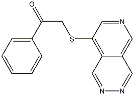 α-[(Pyrido[3,4-d]pyridazin-8-yl)thio]acetophenone Struktur