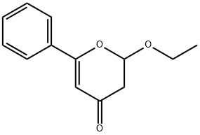 4H-Pyran-4-one,2-ethoxy-2,3-dihydro-6-phenyl-(9CI) Struktur