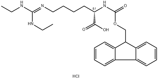 (9H-Fluoren-9-yl)MethOxy]Carbonyl HomoArg(Et)2-OH·HCl (symmetrical) Struktur