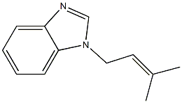 1H-Benzimidazole,1-(3-methyl-2-butenyl)-(9CI) Struktur