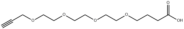 Propargyl-PEG4-(CH2)3-acid Struktur