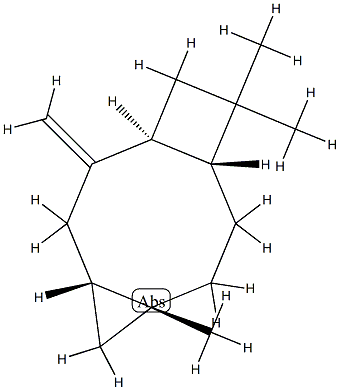 (1S,4α,9α)-6α,10,10-Trimethyl-2-methylenetricyclo[7.2.0.04,6]undecane Struktur