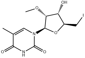 5'-Deoxy-5'-iodo-2'-O-methyl-5-methyluridine Struktur