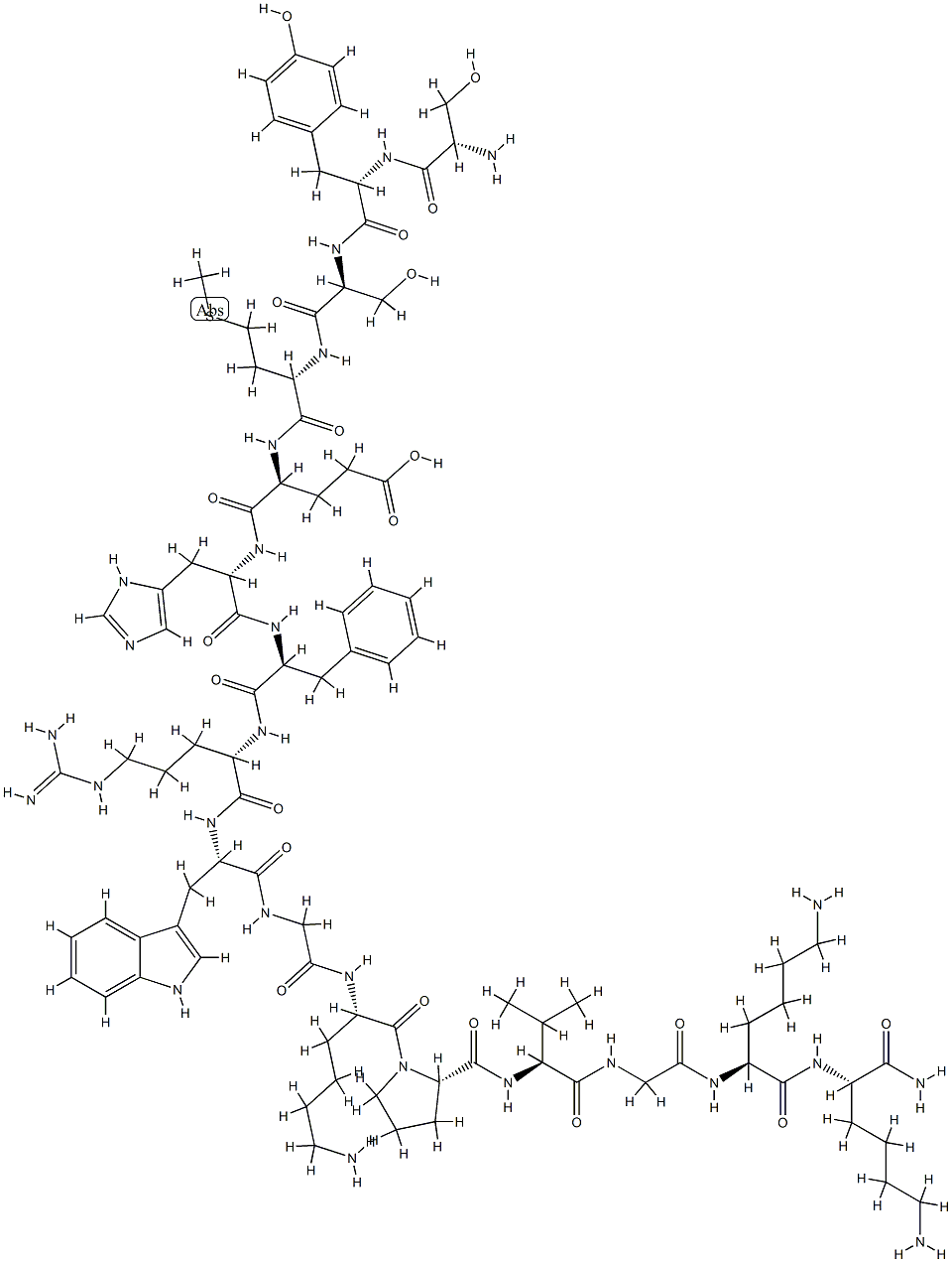 ACTH amide (1-16) Struktur