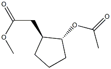 Cyclopentanemethanol, 2-(acetyloxy)-, acetate, (1R,2S)-rel- (9CI) Struktur