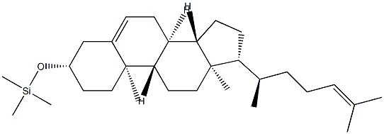 3β-(Trimethylsilyloxy)cholesta-5,24-diene Struktur