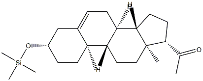 3β-(Trimethylsilyloxy)pregn-5-en-20-one Struktur