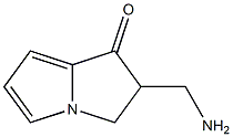 1H-Pyrrolizin-1-one,2-(aminomethyl)-2,3-dihydro-(9CI) Struktur