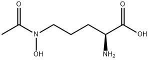 delta-N-acetyl-delta-N-hydroxy-L-ornithine Struktur