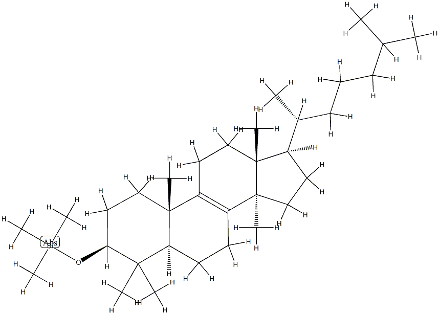 3β-[(Trimethylsilyl)oxy]lanost-8-ene Struktur