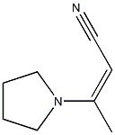 2-Butenenitrile,3-(1-pyrrolidinyl)-(9CI) Struktur