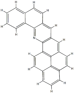 Benzo[h]phenaleno[1,9-bc]acridine Struktur