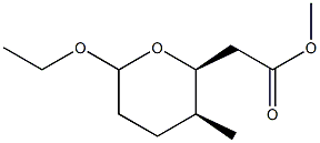 2H-Pyran-2-methanol,6-ethoxytetrahydro-3-methyl-,acetate,(2S,3S)-[partial]-(9CI) Struktur