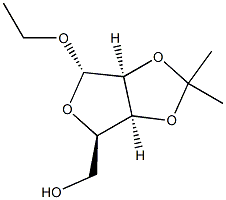 alpha-D-Lyxofuranoside,ethyl2,3-O-(1-methylethylidene)-(9CI) Struktur