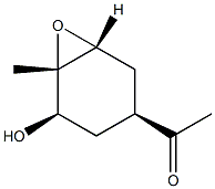 Ethanone, 1-(5-hydroxy-6-methyl-7-oxabicyclo[4.1.0]hept-3-yl)-, [1R- Struktur