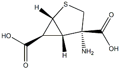 2-Thiabicyclo[3.1.0]hexane-4,6-dicarboxylicacid,4-amino-,(1R,4S,5S,6S)-rel-(9CI) Struktur