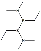 N,N,N',N'-Tetramethyl-1,2-diethyl-1,2-diborane(4)diamine Struktur