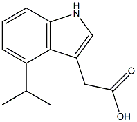 1H-Indole-3-aceticacid,4-(1-methylethyl)-(9CI) Struktur