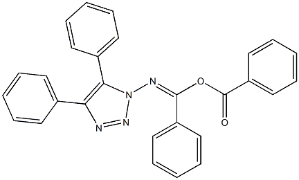 α-[(4,5-Diphenyl-1H-1,2,3-triazol-1-yl)imino]benzenemethanol benzoate Struktur