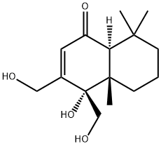 9alpha,11,12-Trihydroxydrim-7-en-6-one Struktur