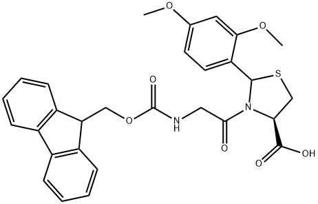 (9H-Fluoren-9-yl)MethOxy]Carbonyl Gly-Cysteine(Psi(Dmp,H)pro)-OH Struktur