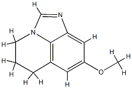 4H-Imidazo[4,5,1-ij]quinoline,5,6-dihydro-8-methoxy-(8CI) Struktur