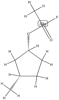 Phosphonofluoridic acid, methyl-, (1R,3S)-3-methylcyclopentyl ester, rel- (9CI) Struktur