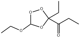 1-Propanone,1-(5-ethoxy-3-ethyl-1,2,4-trioxolan-3-yl)-(9CI) Struktur