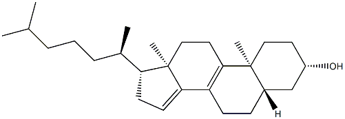 5α-Cholesta-8,14-dien-3β-ol Struktur