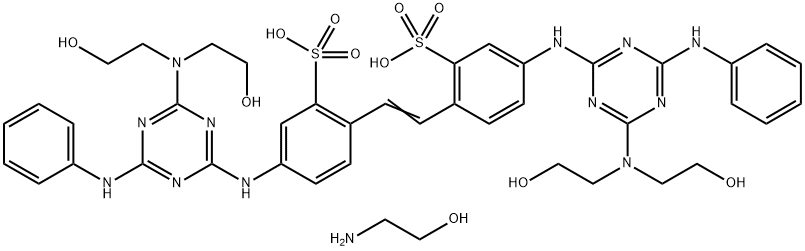 C.I.Fluorescent Brightening Agent 28 compd. with 2-Aminoethanol Struktur